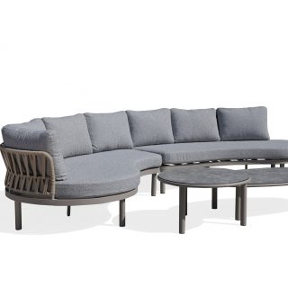 Garden Lounge Set with Embossed Strap V-Weaving Design 54205